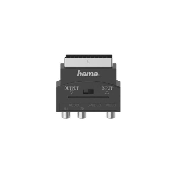 HAMA - Video-Adapter S-VHS-Kuppl./3Cinch-Kuppl. -Scart-Stecker 4pol