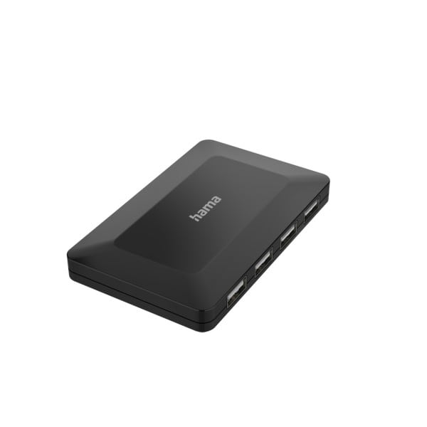 HAMA - USB-Hub 4 Ports USB 2.0 480 Mbit/s inkl. Kabel und Netzteil