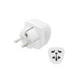 HAMA - Reiseadapter Typ E+F 3-pol. universal Welt nach Europa ws