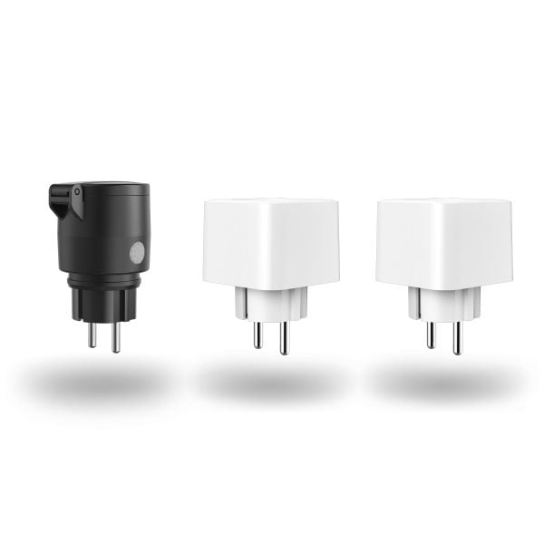 HAMA - WLAN-Steckdosen Set Matter 2xinnen ws + 1xaußen sw IP44