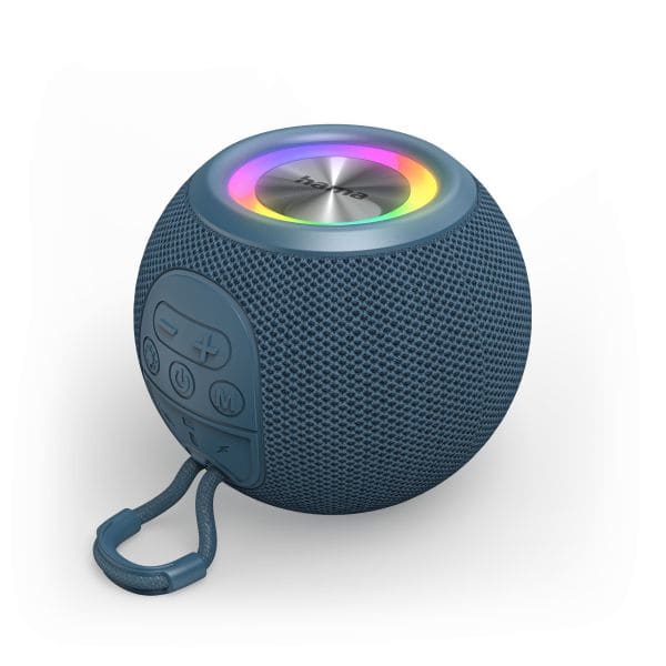 HAMA - Bluetooth-Lautsprecher 5W Frspr b.10h 5Lichtmodi blau