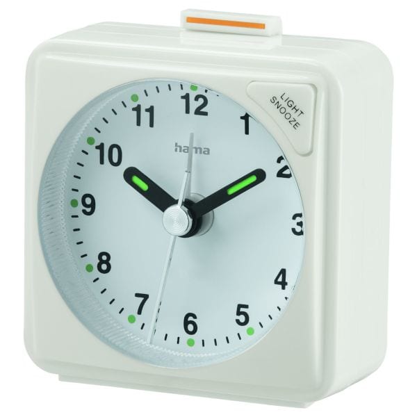 HAMA - Reisewecker analog 1Weckz. Schlummerfunkt. 1xAA ws