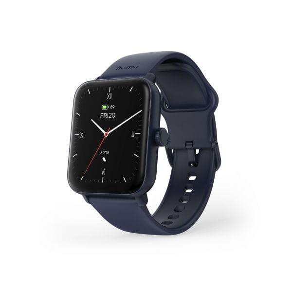 HAMA - Smartwatch 16.3-20.4cm 1.65'' HF GPS BT Tel.Funkt. IP68 bl
