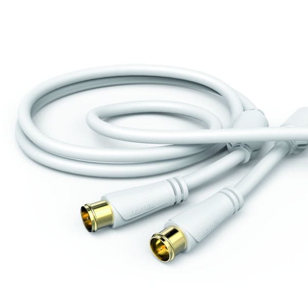 HAMA - SAT-Anschlusskabel Quick-F 100dB vergoldet 3M ws