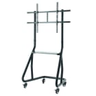 HAMA - TV-Ständer ''Trolley'', bis 100 Zoll,höhenverstellbar, Schwarz