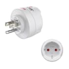 HAMA - Reiseadapter Typ B, 3-polig, für USA, Kanada, Karibik und Ostasien