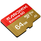 SANDISK - microSDXC Extreme GO 64GB (UHS-I, R170MB/s / W80MB/s, 5K)