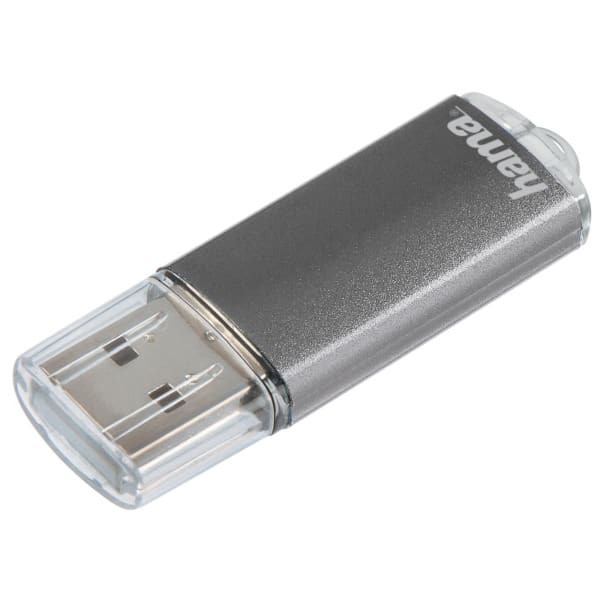 HAMA - USB-Stick 2.0 Laeta 10MB/s mit Öse Alu-Gehäuse 16GB grau