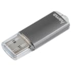 HAMA - USB-Stick 2.0 Laeta 10MB/s mit Öse Alu-Gehäuse 16GB grau