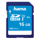 HAMA - SDHC Karte UHS-I 80MB/s 16GB blau
