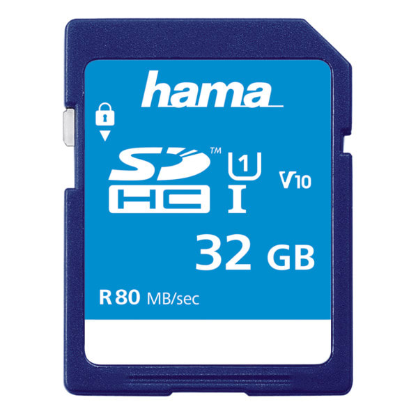 HAMA - SDHC Karte UHS-I 80MB/s 32GB blau