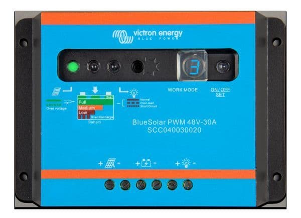 VICTRON ENERGY - Solarladeregler Victron BlueSolar PWM-Light 48V - 30A