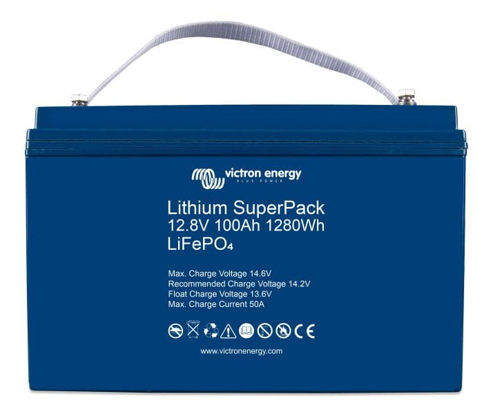 VICTRON ENERGY - Batterie Victron Lithium SuperPack 12,8V/100Ah hoher I (M8)