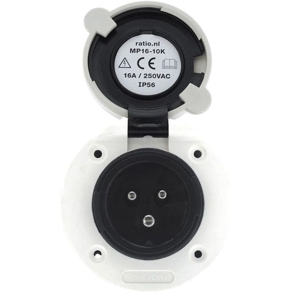 VICTRON ENERGY - Bordanschluß Victron 16A polyamid mit Deckel