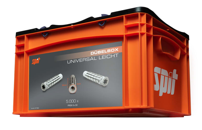 SPIT - best.aus: 5000 Universaldübel PRO6 6x30 inkl.Transportbox