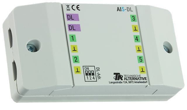 TECHNISCHE ALTERNATIVE - DL-Erweiterungsmodul für 5 Analogeingänge