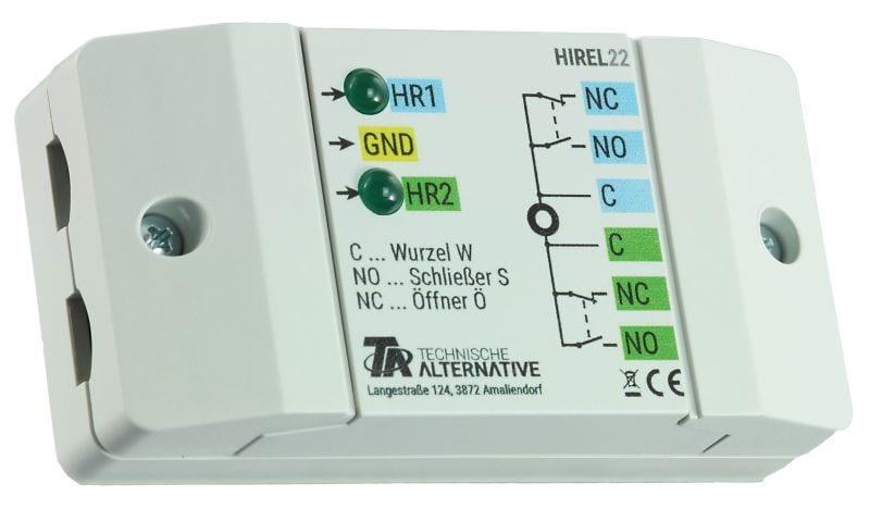 TECHNISCHE ALTERNATIVE - Relaismodul potentialfrei mit Gehäuse