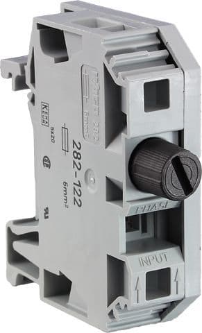 TECHNISCHE ALTERNATIVE - Sicherungsklemme mit Feinsicherung 5x20 mm, F6,3A