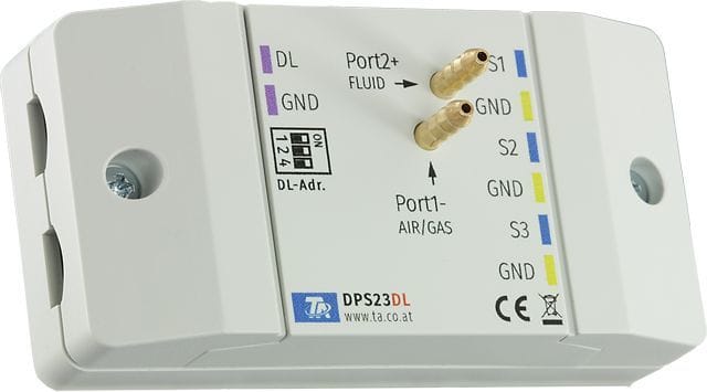 TECHNISCHE ALTERNATIVE - Differenzdrucksensor +100 mbar / -10 mbar, DL-Bus