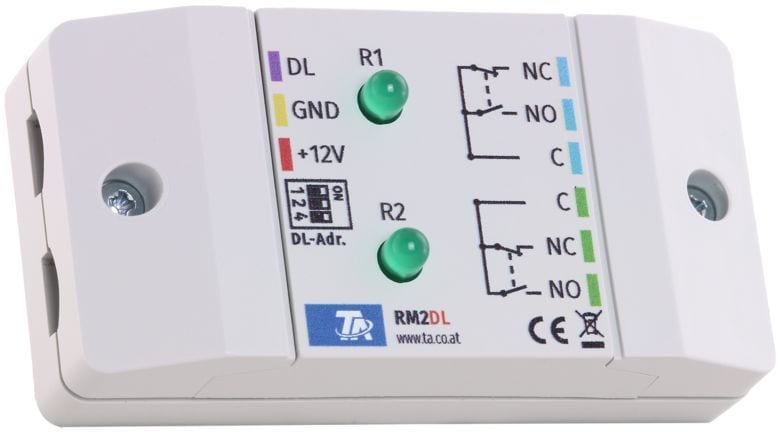 TECHNISCHE ALTERNATIVE - Relaismodul mit 2 Ausgängen