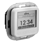 ALRE - Raum-/Fußbodentemperaturregler mit Uhr UP Abdeckung pass. zu BUSCH-JAEGER Reflex SI/SI Linear reinweiß glänzend