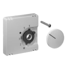 ALRE - Deckelset für Raumtemperaturregler RTBSU / FTR 55x55 reinweiß (RAL9010) glänzend