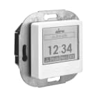 ALRE - Raumtemperaturregler mit Uhr Heizen/Kühlen UP 230VAC Abdeckung 50x50mm reinweiß glänzend