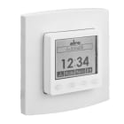 ALRE - Raumtemperaturregler mit Uhr Heizen/Kühlen UP 230VAC alre-Rahmen Abdeckung 50x50mm reinweiß glänzend