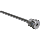 ALRE - Tauchhülse 100mm Ms vernickelt mit Einstich Durchmesser InnenxAußen 65x8mm