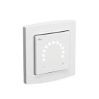 ALRE - Raumtemperaturregler mit Leuchtringskala UP Rahmen Abdeckung 55x55mm reinweiß glänzend