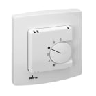 ALRE - Raumtemperaturregler UP 230VAC Öffner alre-Rahmen Abdeckung 50x50mm reinweiß glänzend