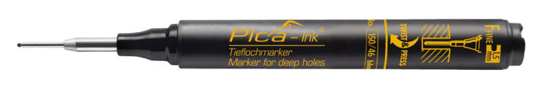 PICA-MARKER - Pica INK Tieflochmarker schwarz