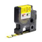DYMO - DYMO Rhino Heißschrumpfschlauch IND, 12mm x 1,5m Ø: 2,97-5,13mm, schwarz auf gelb