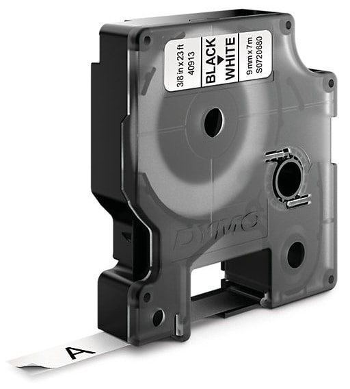 DYMO - DYMO D1-Schriftband, 9 mm x 7 m, schwarz auf weiß