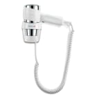 VALERA HOSPITALITY - Haarfön mit Wandhalterung 1200W ein/aus Druckschalter weiß