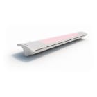 HEATSCOPE - Design Glasheizstrahler PURE 3000W Kippschalt. Montagezub ws