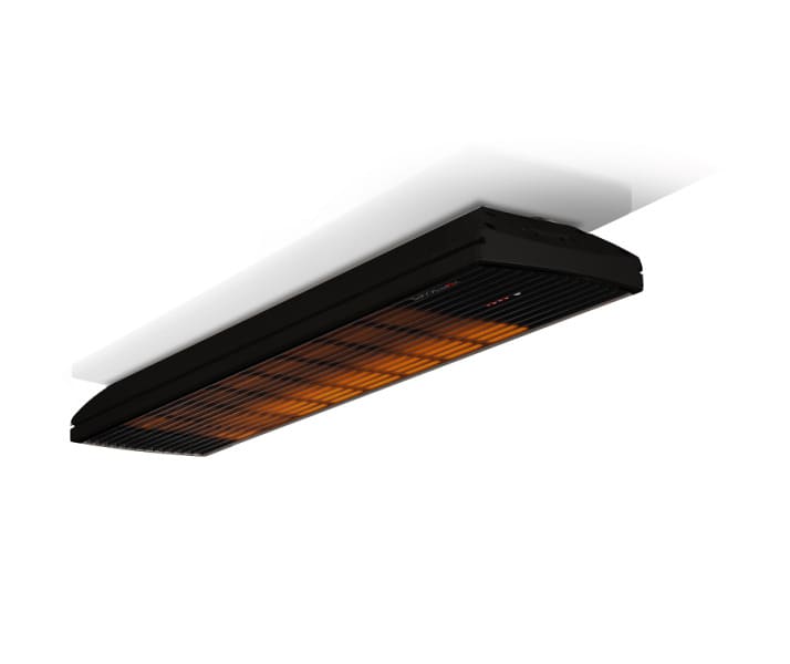 HEATSCOPE - Kompaktheizstrahler Spot 2800W Korpus schwarz Front schwarz