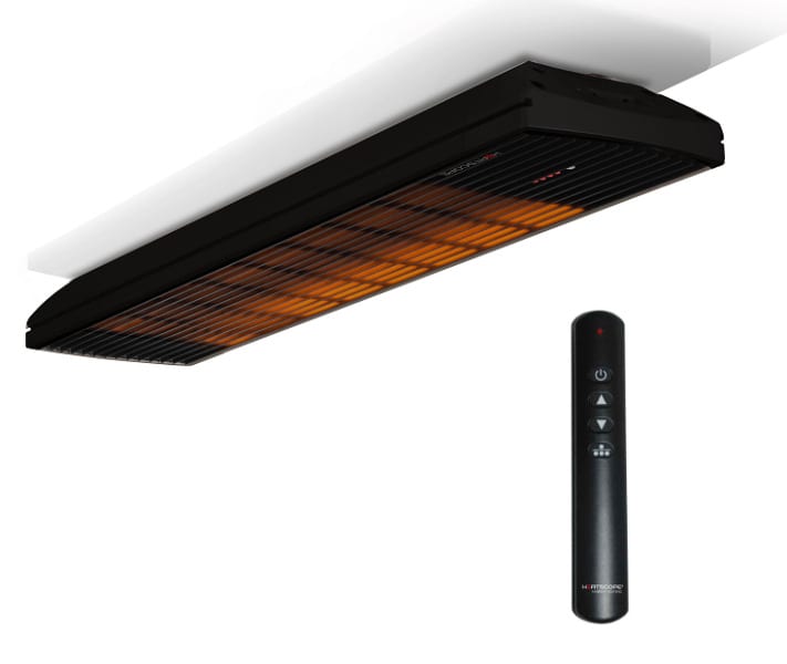 HEATSCOPE - Kompaktheizstrahler Spot 2800W Korpus schwarz Front schwarz