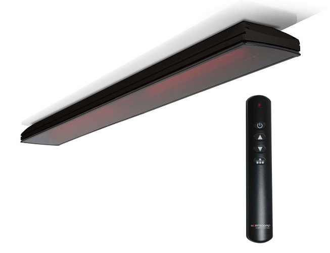 HEATSCOPE - Glasheizstrahler Vision 3200W Korpus schwarz Front schwarz