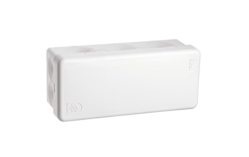 SG LEUCHTEN - IP65 JUNCTION BOX 43X99 WHITE - 6 PACK