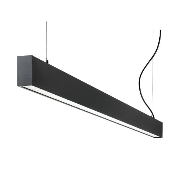 SG LEUCHTEN - Inspire 1500 Schwarz prismatisch 4470lm 4000K Ra>80 DALI