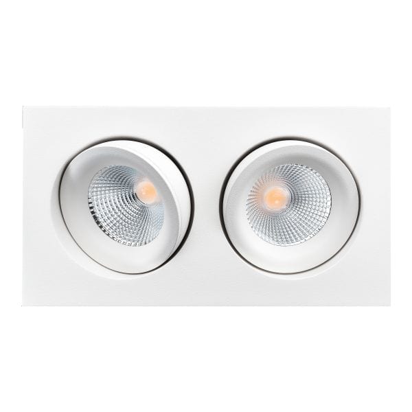 SG LEUCHTEN - Junistar Lux Square Weiss 2X 1180lm 3000K Ra 98 DALI
