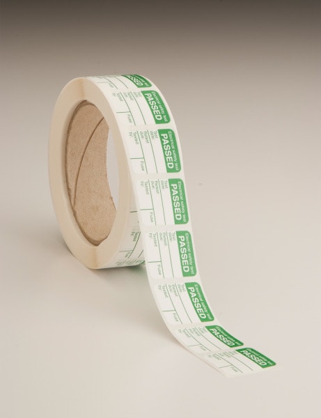 MEGGER - 1000er Prüfplakette PASS 25x30mm