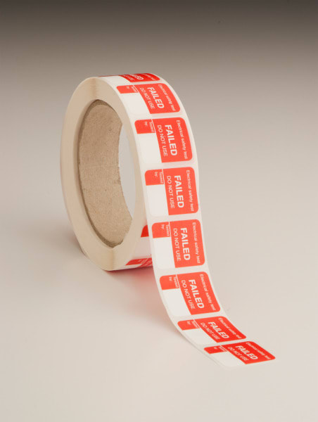 MEGGER - 1000er Prüfplakette FAIL 25x30mm