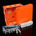 KOPOS - Abzweigdose KSK 125 orange IP 66 m. Funktionserhalt, doppelte Klemmleiste