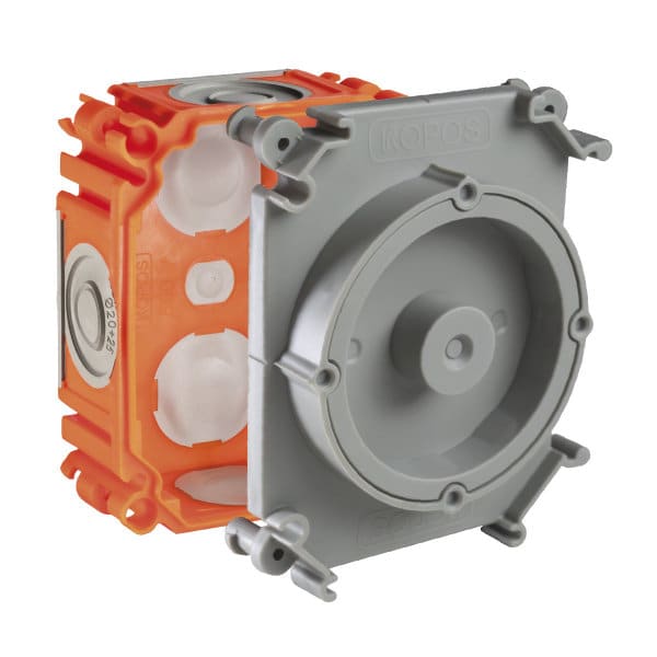 KOPOS - Betondose - Magnet Deckel 60 für Ortbeton organge