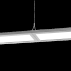 PERFORMANCE IN LIGHTING - LED-Lichtband-Pendelleuchte 3000K 69W statisch Mikroprisma d+i