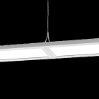 PERFORMANCE IN LIGHTING - LED-Lichtband-Pendelleuchte 3000K 54W statisch Mikroprisma d+i