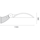 PERFORMANCE IN LIGHTING - Wandhalterung L=310 mm (KYRO+1), aus grau lackiertem Stahl