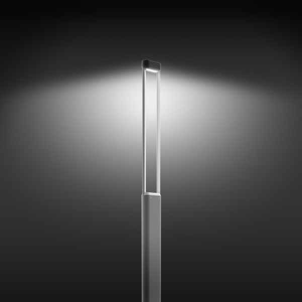 PERFORMANCE IN LIGHTING - LED-Pollerleuchte 3000K 44W dimmbar 1-10V symmetrische extrabreite Streuoptik